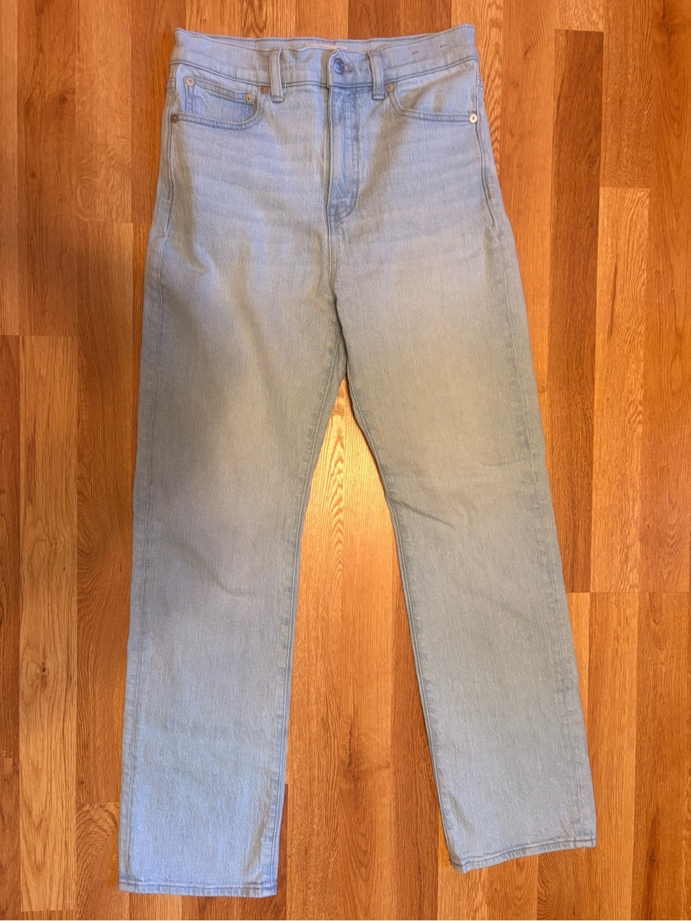 Madewell Women's Size 27 “90s Straight” Denim Jeans Light Blue Wash